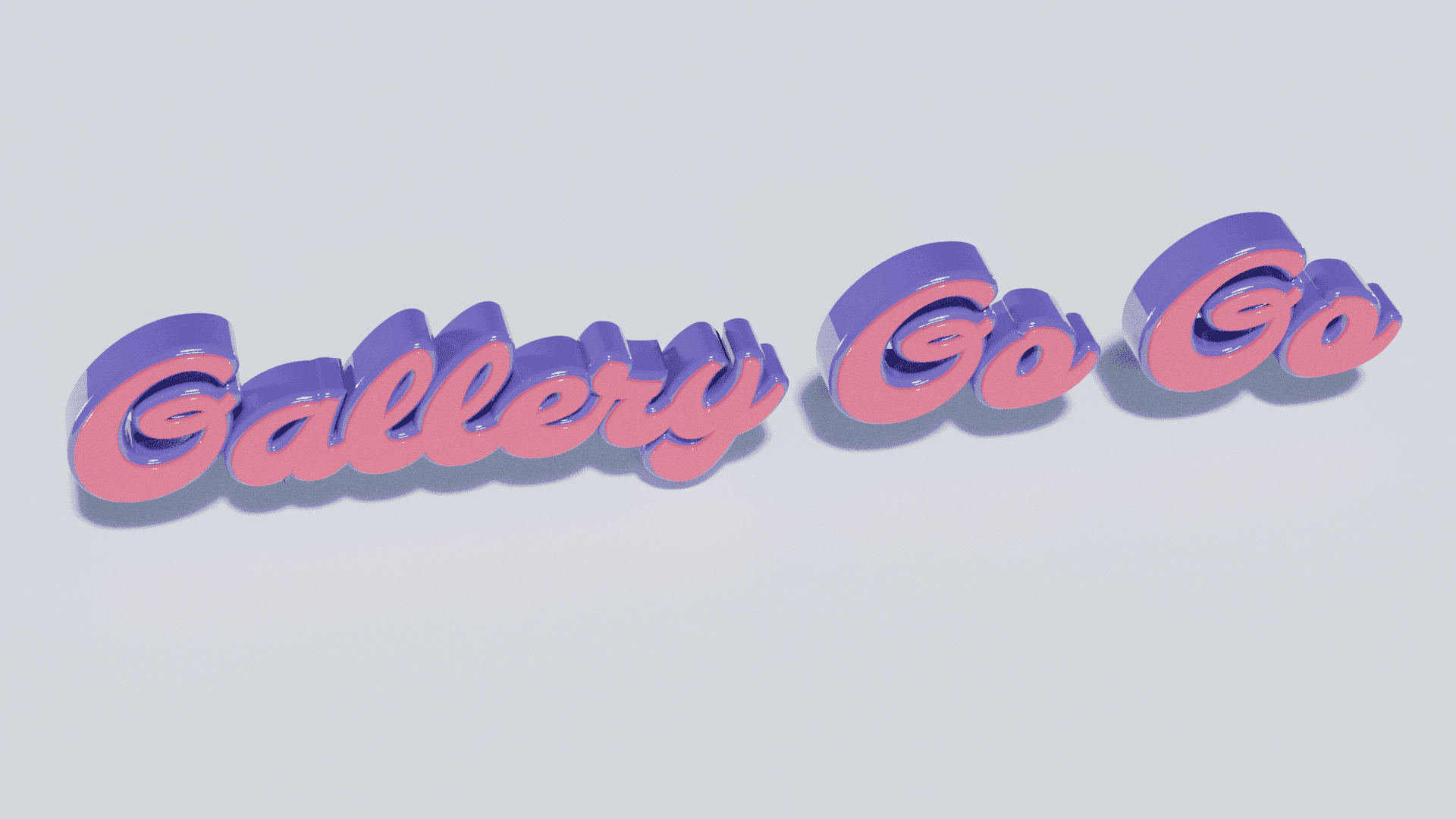 example of Blender 3D text work